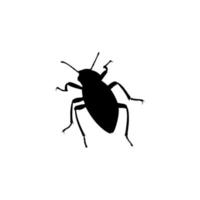 ícone de bug. símbolo de fundo de pôster de ciência de bug de estilo simples. elemento de design de logotipo de marca de bug. impressão de camiseta de bug. vetor para adesivo.