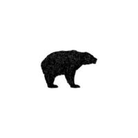 ícone de urso. símbolo de plano de fundo de cartaz de grande venda de viagens de natureza de estilo simples. urso elemento de design do logotipo da marca. impressão de camiseta de urso. vetor para adesivo.