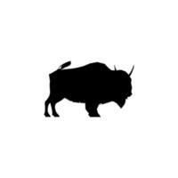 ícone de bisão. símbolo de fundo de cartaz de grande venda de restaurante de carne de estilo simples. elemento de design do logotipo da marca bison. impressão de camiseta de bisonte. vetor para adesivo.