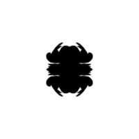 ícone de teste de rorschach. símbolo de fundo de teste de rorschach de estilo simples. elemento de design do logotipo da marca. impressão de camiseta do teste de rorschach. vetor para adesivo.