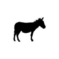 ícone de burro. símbolo de fundo do cartaz de comício político de estilo simples. elemento de design do logotipo da marca burro. impressão de camiseta de burro. vetor para adesivo.