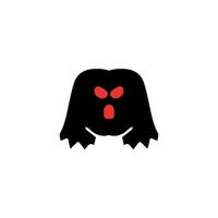 ícone fantasma. símbolo de fundo do cartaz de férias de halloween de estilo simples. elemento de design do logotipo da marca fantasma. impressão de camiseta fantasma. vetor para adesivo.