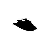 ícone de bicicleta aquática. símbolo de plano de fundo do cartaz de grande venda de verão de agência de viagens de estilo simples. elemento de design do logotipo da marca de bicicleta aquática. impressão de camiseta de bicicleta aquática. vetor para adesivo.