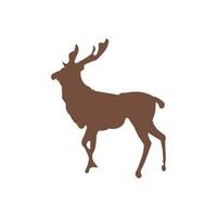 ícone de alce. símbolo de fundo do pôster de natureza selvagem de estilo simples. elemento de design do logotipo da marca alce. impressão de camiseta de alce. vetor para adesivo.