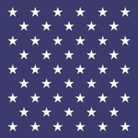 estrelas da bandeira americana branca sobre fundo azul vetor