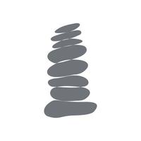 logotipo de equilíbrio de rocha vetor