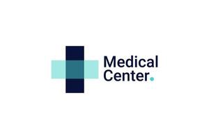 ilustração do ícone do vetor do logotipo do centro médico
