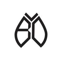design de logotipo de letra bd. design de logotipo de letra bd inicial criativo. conceito de logotipo de carta de iniciais criativas bd. vetor