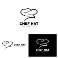 logotipo do chapéu de chef, vetor de chef de restaurante, design para restaurante, catering, delicatessen, padaria