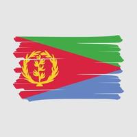 escova de bandeira da eritreia vetor