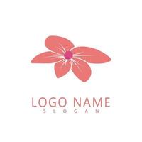 beleza plumeria ícone flores design ilustração símbolo vetor