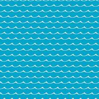 padrão sem emenda de ondas azuis do mar e oceano vetor