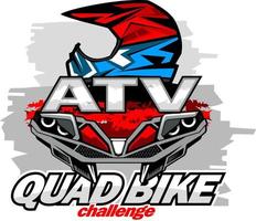logotipo do desafio de quadriciclo atv vetor