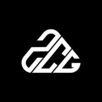 design criativo do logotipo da carta zcg com gráfico vetorial, logotipo zcg simples e moderno. vetor