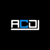 design criativo do logotipo da carta acd com gráfico vetorial, logotipo simples e moderno acd. vetor
