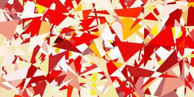 fundo vector vermelho e amarelo claro com triângulos.