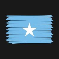 ilustração vetorial de design de pincel de bandeira da somalia vetor