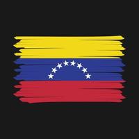 ilustração vetorial de design de pincel de bandeira da venezuela vetor