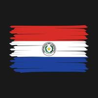 escova de bandeira do paraguai vetor