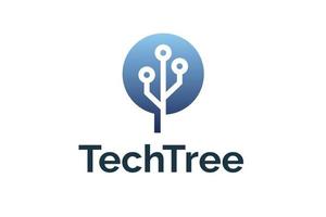 design de logotipo da empresa techno tree vetor