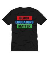 citações de letras de matéria de educadores negros para design de camiseta vetor