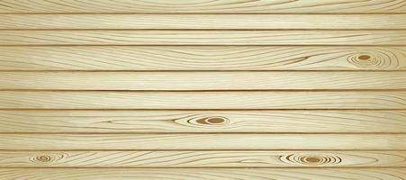textura de madeira clara panorâmica com nós, fundo de prancha - vector