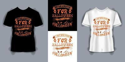 estou pronto para o halloween desde a última camiseta do halloween, um lindo e atraente vetor do halloween, incrível modelo de design de camiseta do halloween
