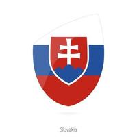 bandeira da eslováquia. bandeira de rugby eslovaco. vetor