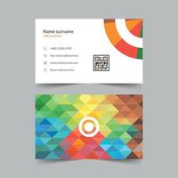 design moderno de modelo de cartão de visita criativo e limpo. design de vetor de artigos de papelaria. cartão de nome