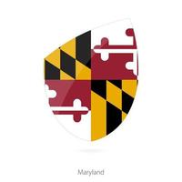 bandeira de maryland. vetor