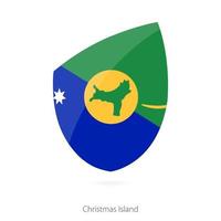 bandeira da ilha natal. vetor