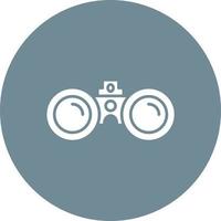 ícone de fundo do círculo de glifo binocular vetor