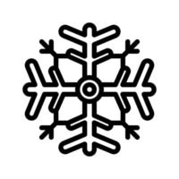 ícone de floco de neve com vetor de estilo de contorno, ícone de neve, ícone de inverno