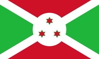 ilustração simples da bandeira do burundi para o dia da independência ou eleição vetor