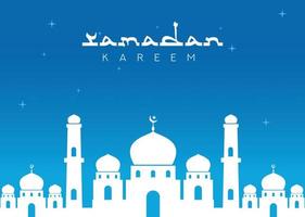 texto caligráfico árabe de Ramadan Kareem para a celebração muçulmana. celebração islâmica de design criativo do ramadã para impressão, cartão, cartaz, banner etc vetor