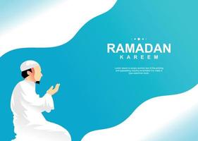 texto caligráfico árabe de Ramadan Kareem para a celebração muçulmana. celebração islâmica de design criativo do ramadã para impressão, cartão, cartaz, banner etc vetor