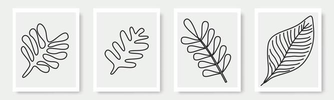 folhas exóticas da selva. ícone de elemento de ilustrações na moda modernas contemporâneas abstratas vetor