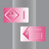 modelo de cartão de visita gradiente moderno design de cartão de visita de luxo para uso corporativo vetor