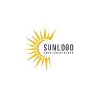 design de logotipo brilhante de brilho de sol vetor