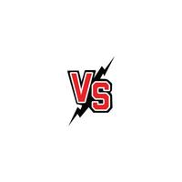 versus logotipo. vs letras para esportes, luta, competição, batalha, partida, jogo vetor