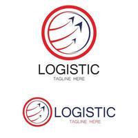 logística logotipo ícone ilustração vector design distribuição símbolo entrega de bens economia finanças