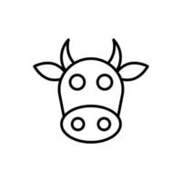 ícone de vaca. ícone de contorno vetor