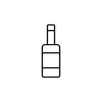 ícone de garrafa. ícone de contorno vetor