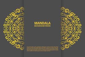 vetor de design de fundo de ornamento de mandala