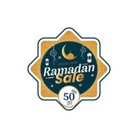 design de promoção de modelo de banner de desconto de venda do ramadã para negócios, mês sagrado islâmico de ramadan kareem. vetor