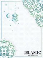 fundo árabe colorido ramadan kareem com estilo mandala vetor