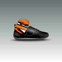 design de sapatos de corrida de arrancada com motivo de vetor de corrida gravis