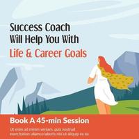 o treinador de sucesso irá ajudá-lo com objetivos de carreira de vida vetor