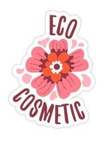 cosméticos ecológicos, vetor de cuidado de pele natural e orgânico