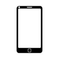 ícone do smartphone, símbolo do ícone do telefone com ilustração de design vetorial de tela larga vetor